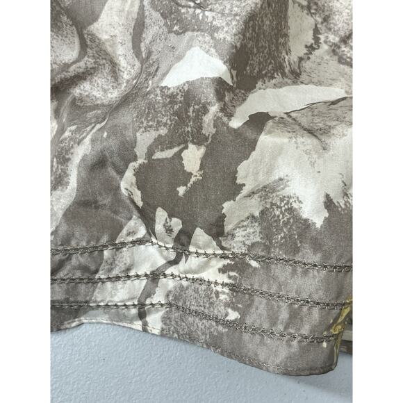 Banana Republic Strapless Silk Floral Top Size 6 A Line Babydoll Ruffle Feminine - Picture 4 of 13